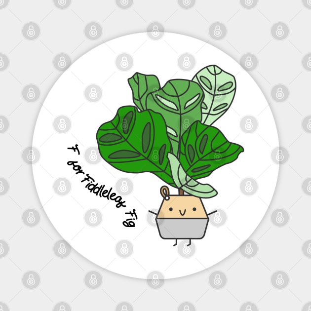 F for Fiddle-leaf Fig Magnet by Home by Faith